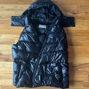Athleta Goose Down Black Puffer Vest